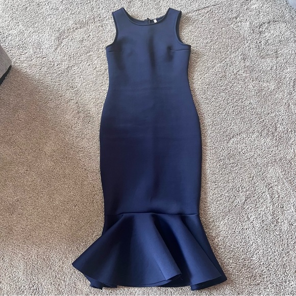 cherry mellow Dresses & Skirts - Cherry Mellow - Women’s (S) Navy Blue Sleeveless Mermaid Dress